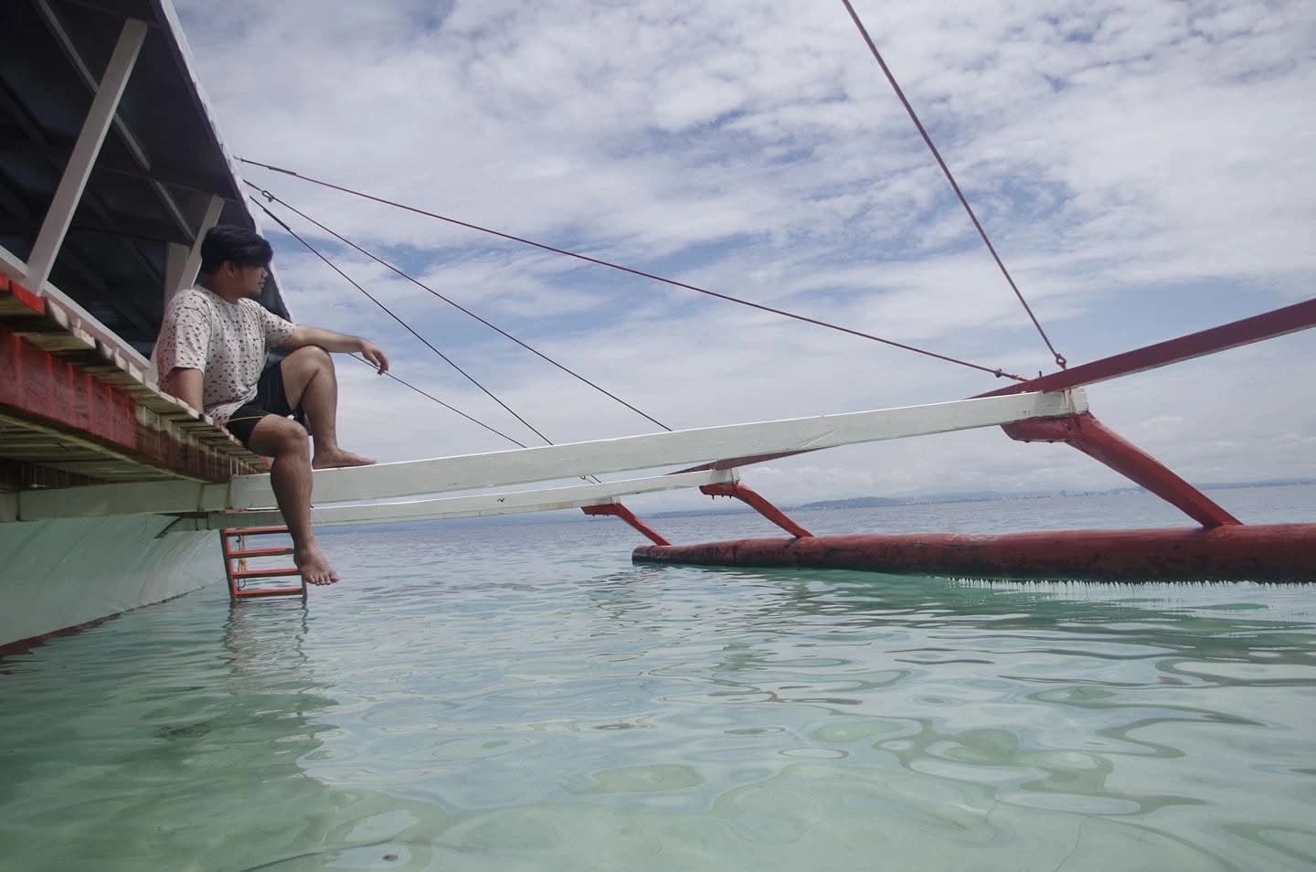 A quiet stretch of beach on Samal Island during Adam Belda's 2016 Davao trip